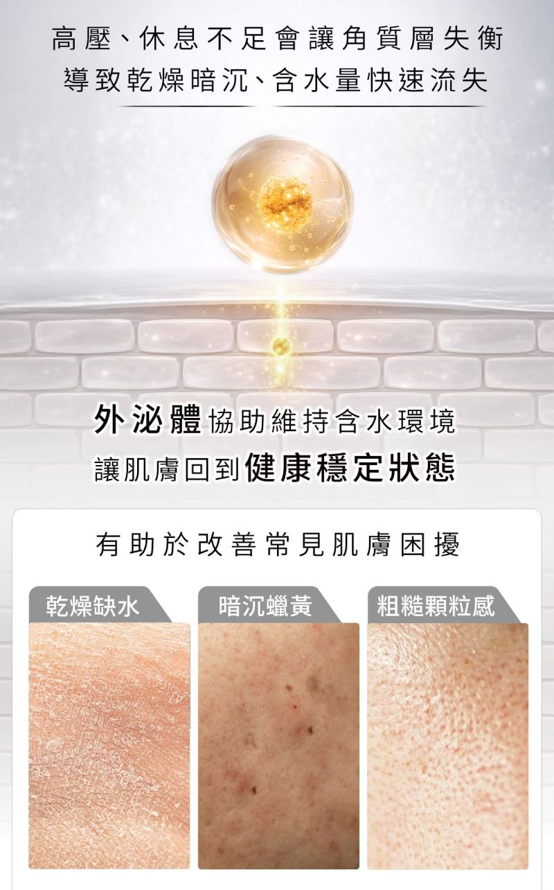 諾亞外泌體精萃化妝水,改善乾燥缺水、暗沉蠟黃與粗糙顆粒感,穩定肌膚